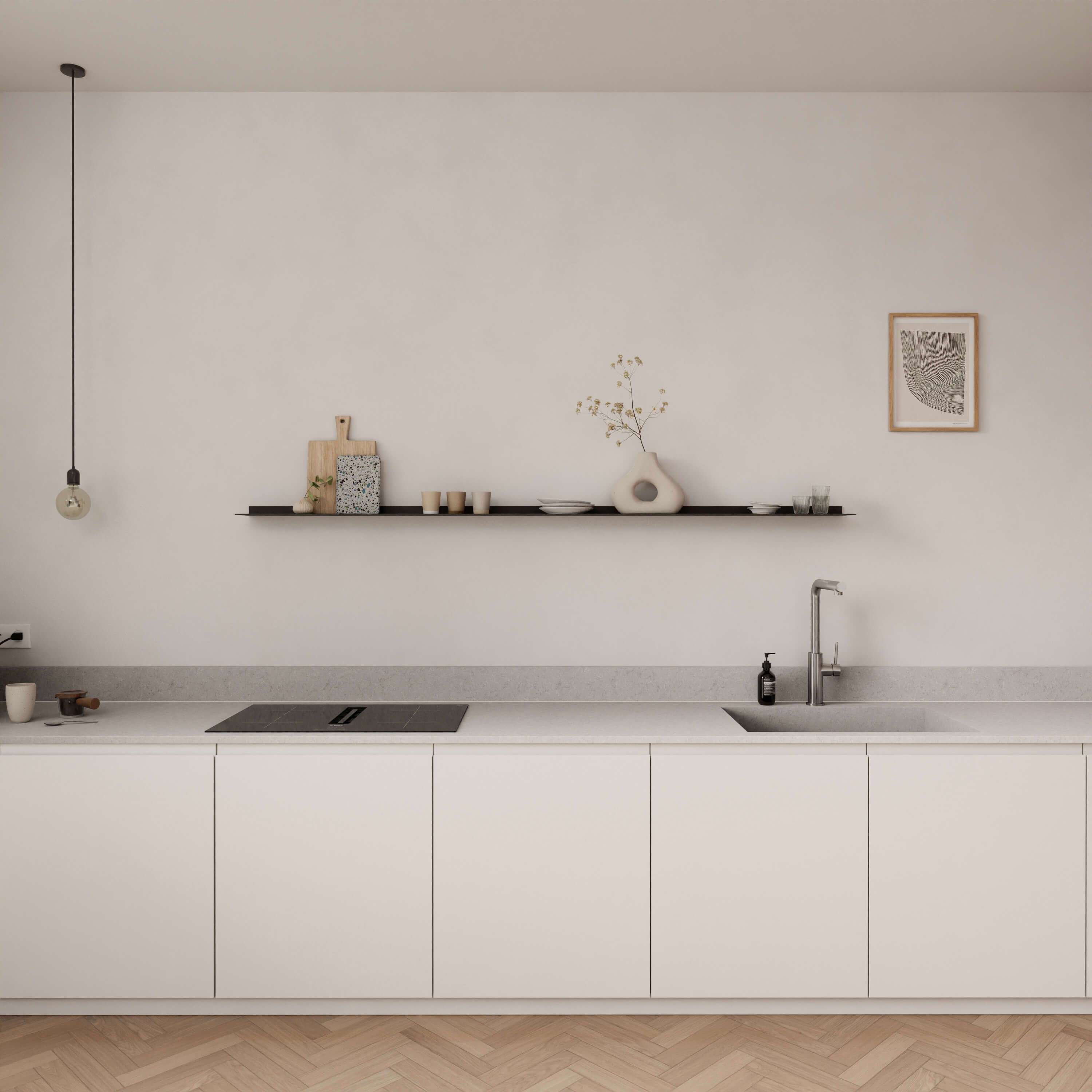 מדף צף אלגנטי עשוי אלומיניום KAV מדף צף אלגנטי עשוי אלומיניום KAV