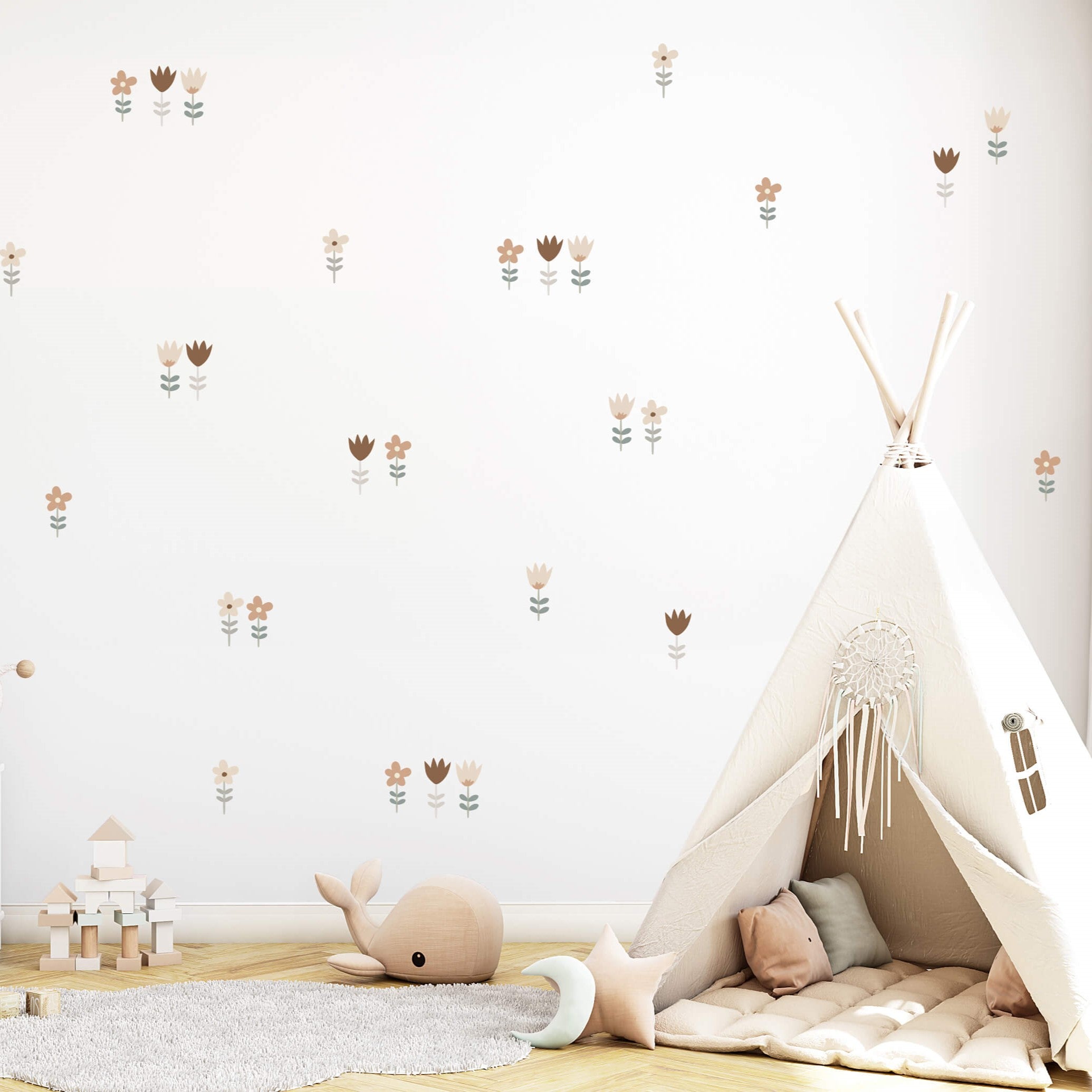 מדבקות קיר פרחים - Leket מדבקות קיר פרחים - Leket